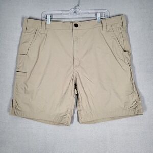 Carhartt Shorts Mens 42 Beige Relaxed‎ Fit Cargo Nylon Utility Outdoor